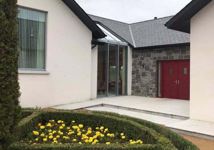 house with red door